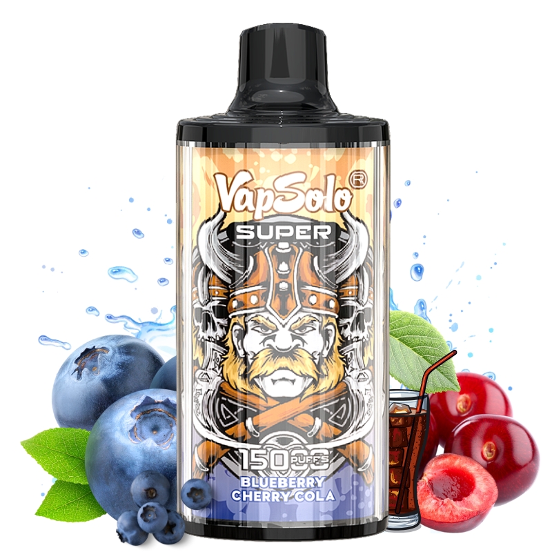 VapSolo 15000 Blueberry Cherry Cola Flavor
