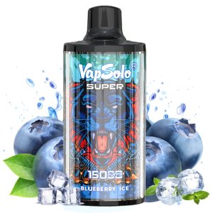 VapSolo 15000 Blueberry Ice Flavor