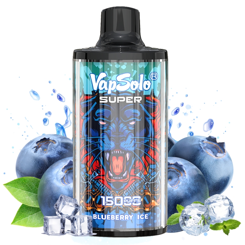 VapSolo 15000 Blueberry Ice Flavor
