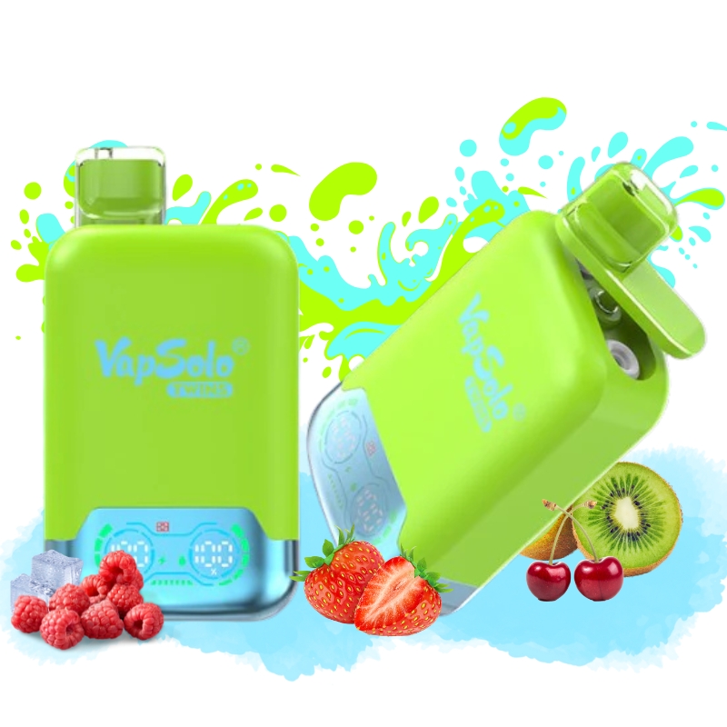 Vapsolo Strawberry Kiwi & Strawberry Raspberry Cherry Ice Geschmack