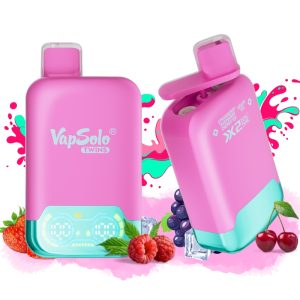 VapSolo 20000 Strawberry Raspberry Cherry Ice & Grape Ice Flavor