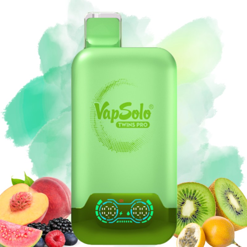 Vapsolo Twins Pro 50k Peach Berry & Kiwi Passion Fruit Guava Vapsolo Twins Pro 50000 Strawberry & Mango Peach Watermelon (Copy)