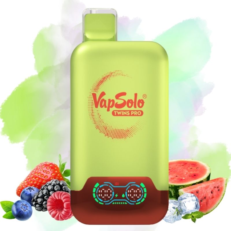 Vapsolo Twins Pro 50000 Watermelon Ice & Mixed Berry Vapsolo Twins Pro 50000 Lemon Lime & Watermelon Ice (Copy)