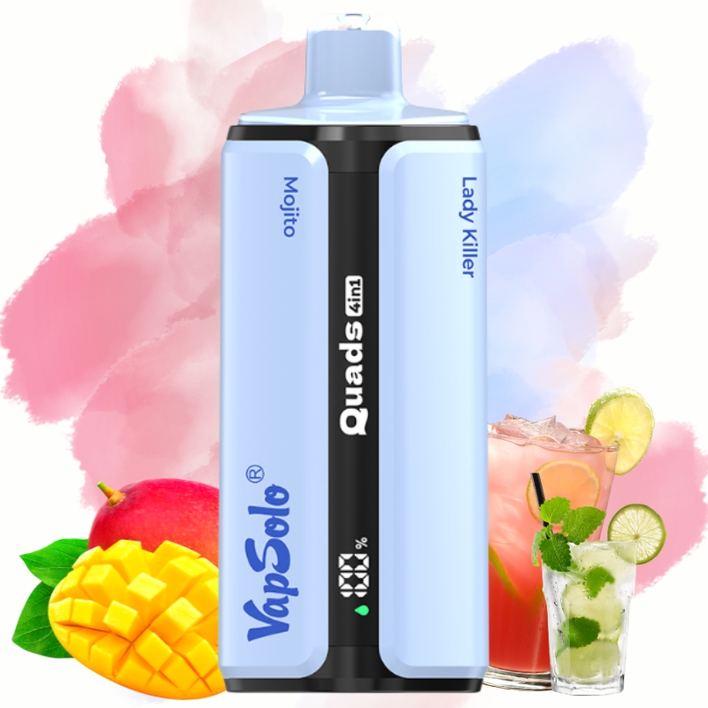 Vapsolo Quads 80000 Mojito-Monster Mango-Lady Killer-Pink Lemonade