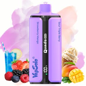 Vapsolo Quads 80000 Strawberry Mango-Blue Razz Lemonade-Vanilla Ice Cream-Sour Triple Berry