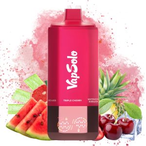 Vapsolo 6in1 180k Triple cherry -Watermelon bubblegum -Juicy peach ice -grapefruit refresher -Love 66 -Coco loco